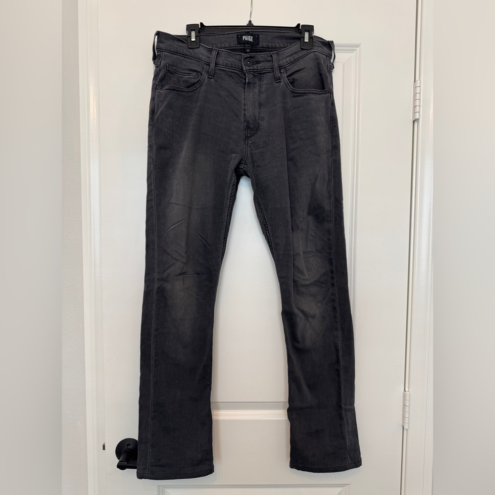 Paige Mens Federal Jeans In Off Black Size 32